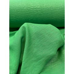 Crepe Air Flow Duna com Foil Verde