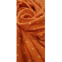 Crepe Air Flow Duna Salpico Laranja Neon