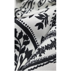 Crepe Duna Sarjado Digital Cachemire Preto