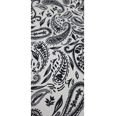 Crepe Duna Sarjado Digital Cachemire Preto