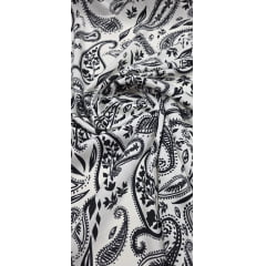 Crepe Duna Sarjado Digital Cachemire Preto