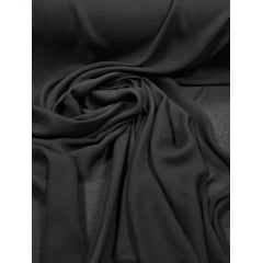 Crepe Georgete Liso Preto