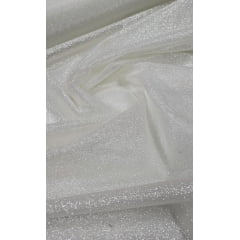 Crinol Libanês Off White com Glitter