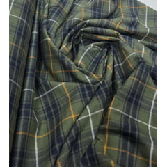 Flanela Xadrez Verde  Renaux 100% Algodão
