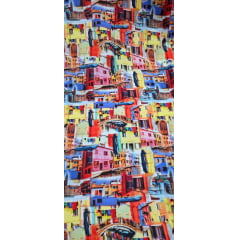 Gabardine Estampada Digital Burano 