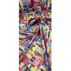 Gabardine Estampada Digital Burano 