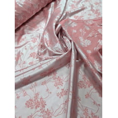 Cetim Jacquard Pudong Rosê