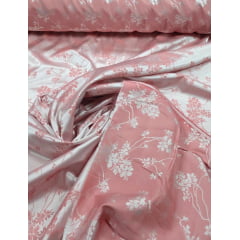Cetim Jacquard Pudong Rosê