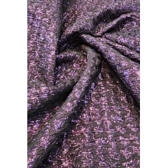 Jacquard Adamascado com Lurex Roxo