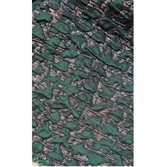 Jacquard Adamascado com Lurex Verde Floresta