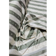 Jacquard Gobelem de Viscose Listrado Verde Oliva