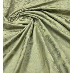 Jacquard Gobelem de Viscose Verde Oliva