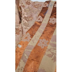 Jacquard Gobelem  Dupla Face Calux  Floral Cobre