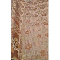 Jacquard Gobelem  Dupla Face Calux  Floral Cobre