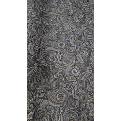 Jacquard Gobelem Pesado Cachemire Preto