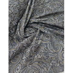 Jacquard Gobelem Pesado Cachemire Preto