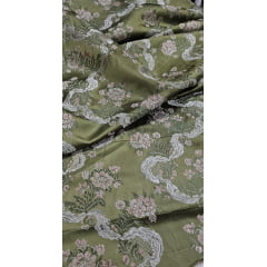 Jacquard Gobelem Pesado Pudong Verde Militar