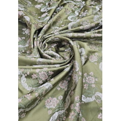 Jacquard Gobelem Pesado Pudong Verde Militar