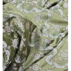 Jacquard Gobelem Pesado Pudong Verde Militar