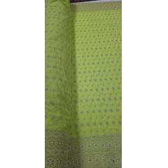 Layse Bordada Bicolor Surat Verde Cítrico com Kaki