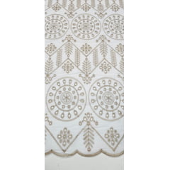Layse Bordada Étnico Branco e Kaki