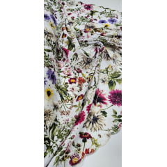 Layse Bordada Floral Primavera Barrada