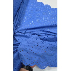 Layse Bordada Florença com Bico Azul Celeste Layse Bordada Florença com Bico Azul Celeste