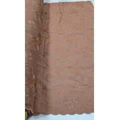 Layse Bordada Marrom Mocha Mousse Modelo I06