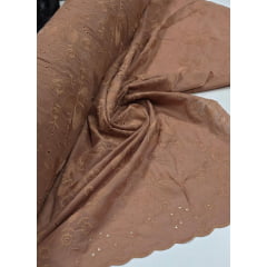 Layse Bordada Marrom Mocha Mousse Modelo I06