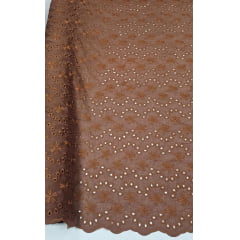 Layse Bordada Marrom Modelo I82  