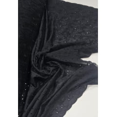 Layse Bordada Preto Modelo I92   