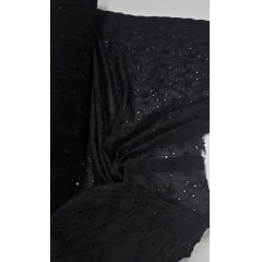 Layse Bordada Preto Modelo I92   