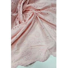 Layse Bordada Rosa Bebê Modelo N42