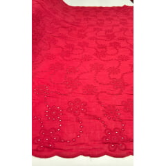 Layse Bordada Vermelho Cereja Modelo I49