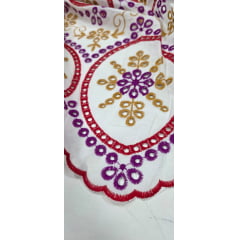 Layse Marroquina Multicolor Vermelho com Fúcsia