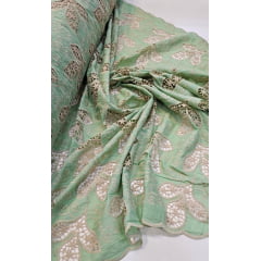 Layse Richelieu Bicolor African Verde e Kaki 