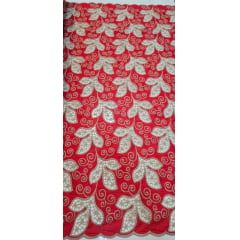 Layse Richelieu Bicolor African Vermelho e Kaki