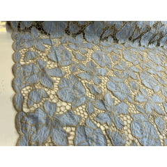 Layse Richelieu Bicolor Azul Serenity com Kaki 