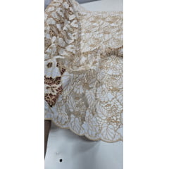 Layse Richelieu Bicolor Folhagens 02