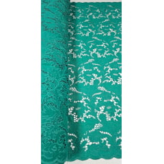 Layse Richelieu Bordada Verde Esmeralda Modelo N21 
