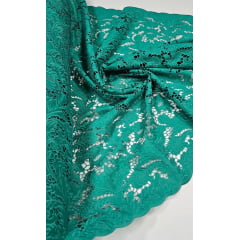 Layse Richelieu Bordada Verde Esmeralda Modelo N21 