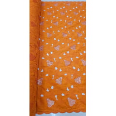 Layse Richelieu Laranja Flores I16