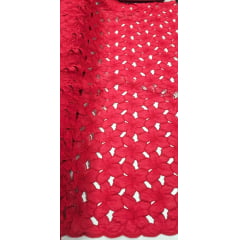 Layse Richelieu Vermelho Cereja  Flores I18   