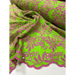 Layse Summer Neon Verde Limão Com Pink