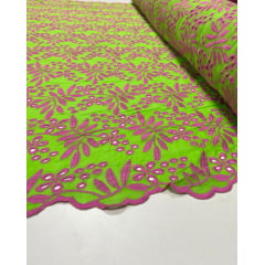 Layse Summer Neon Verde Limão Com Pink