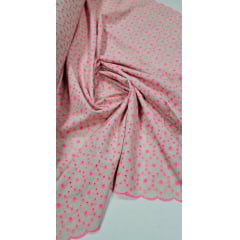Layse em Linho Trovata Bordado Pink Cítrico St01 