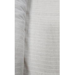 Linho Strips Listrado Menor Branco com Natural