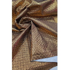 Lurex Brocado Matelado Sarjado Bronze