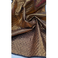 Lurex Brocado Matelado Sarjado Bronze