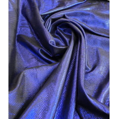 Lurex Brocado Laminado Sarjado Carnaval Azul Royal